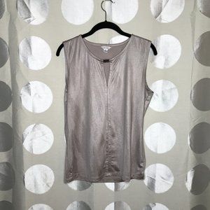 Calvin Klein Sleeveless Silver Shimmery blouse